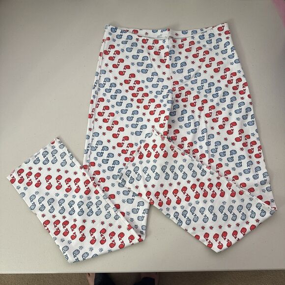 Roberta Roller Rabbit Moby the Whale Pajama Set Women's Size Medium Blue Red - Picture 2 of 15